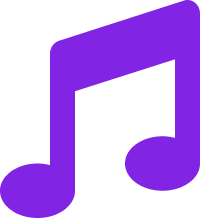 Music note flat icon