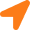 Orange location arrow icon