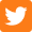 Orange Twitter logo icon