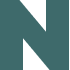 Letter N logo in dark green